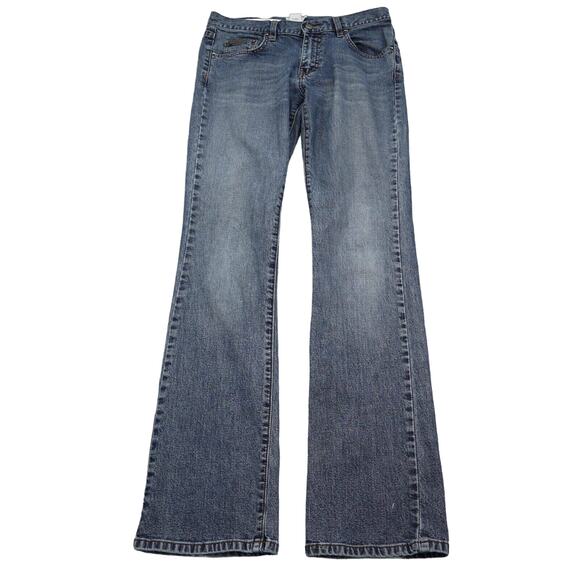Calvin Klein Pants Womens 7 Blue Bootcut Low Rise Button Medium Wash Denim Jeans - Picture 1 of 16
